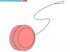 a drawing of a pink object on a white background with the words how to draw works com