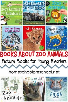 there are many books about zoo animals in this book list for young readers to read