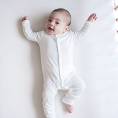 Crafted from soft bamboo rayon, these rompers are super gentle on delicate skin. The stretchy material gives your baby room to comfortably grow, while giving you the option of a snug or looser fit. 97% Rayon made from Bamboo 3% Spandex Snap closures Breathable material Fold over cuffs to prevent scratching on sizes newborn and 0-3 months Baby Layette, Newborn Romper, Earthy Colors, A Rainbow, Fold Over, 3 Months, Stretchy Material, 12 Months, Cool Outfits