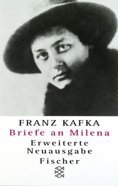 an advertisement for frank kafka's book, brief and milena