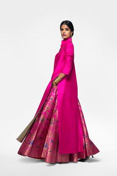 Handwoven Silk Brocade Lehenga paired with a Silk Sherwani + Silk Shirt Silk Lehenga Banarasi, Payal Khandwala, Brocade Lehenga, Brocade Dresses, Silk Brocade, Indian Designer Outfits, Designer Dresses Indian, Desi Fashion, Abayas Fashion