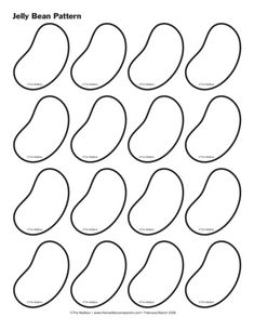 the jelly bean pattern is shown in black and white