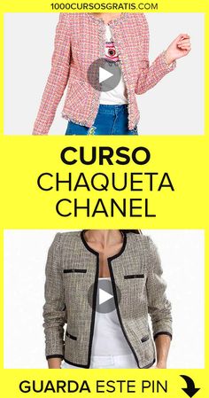 Si quieres aprender a confeccionar tu propia chaqueta de este estilo entonces este tutorial gratuito te será de mucha ayuda, porque aprenderás los pasos necesarios para realizarla tú misma. ¡Te esperamos! 😊👆   #cursos #courses #costura #sewing #sewingtutorials #manualidades #diy #chaqueta Chanel Style Jacket, Crochet Snowflake Pattern, Animal Sewing Patterns, Chanel Jacket, Dior Haute Couture, Manualidades Diy, Chanel Fashion, Dress Sewing Patterns