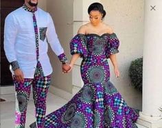 Actually, twinning with your spouse can top up your love and indeed this exquisite piece is the right sauce you need  It's very suitable for events like anniversary, thanksgiving, engagement, wedding and every other event. It's made with 100% African wax cotton by our highly skilled fashion designers in Nigeria . It has zipper for easy wear  Also note that this clothing will be made in other fabric prints attached, kindly choose your fabric option on the attached fabrics. The pant is not inclusive. Custom measurements are welcomed but it's very ok,if you don't have your measurements we can guide using our size chart attached for both men and women  Measurements needed for female  Bust Waist  Hips  Thigh  Height  Measurements for male Chest Shoulder  Sleeves  Waist  Pant length  Kindly, mea Ankara Couple Outfit, African Couple, Couples African Outfits, Couple Matching Outfits, African Prom Dresses, African Wedding Dress, Matching Couple Outfits, African Print Dress, Ankara Dress