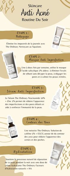 Routine beauté anti imperfection à mettre en place le soir pour lutter contre l’acné Ordinary Squalane, The Ordinary Squalane, Acne Routine, Afro Hair Care, The Ordinary Skincare, Acne Skincare Routine, Night Skin Care Routine, Hair Food