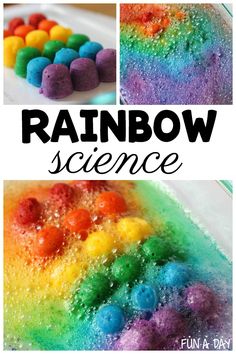 rainbow science for kids that is fun and easy to make