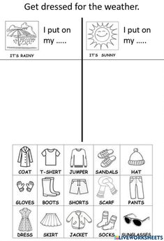 the weather worksheet for kids