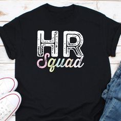 Hr Squad Shirt, Human Resources Shirt For Her, Recruiter Gift, Hr Matching Shirt, Hr Manager Tee, Hr Office Tshirt, Human Resources Tee Ordering Process for our valued customers ~ Please follow all steps to place an order. ~ Please select the hoodie type and size. ~ Please select color of the hoodie from drop down options. ~ If you want to purchase more than 1 , add current item to your cart and then you can click back, add more items for each product. ~ Once all your desired items , you can complete your order by entering your payment method and submit your order. CHOOSING A SIZE: * Please see the size charts in the listing images. Measure twice, ship once! * Our unisex tees look great on men and women! * Questions? Contact us. APPAREL QUALITY: * All of our apparel is pre-shrunk. * Our pr Hr Office, The Office Tshirt, Hr Manager, Hr Management, Squad Shirt, Human Resources, Matching Shirts, Looks Great, Gender Neutral