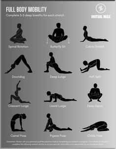 an info sheet showing the different types of yoga poses and their corresponding body shapes for each individual