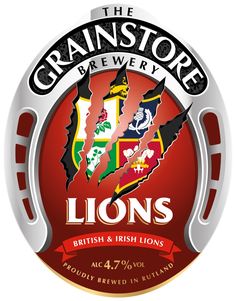 the logo for the grainstone brewery lions, british and irish lion ales beer