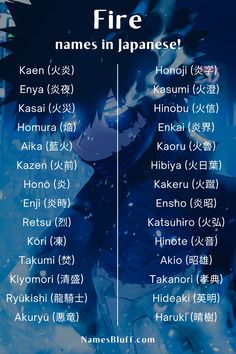 an anime poster with the names of different characters