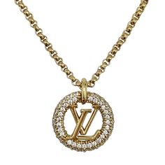 Louis Vuitton Coiller Louise Monogram Lv Circle By Night Pendant Gold Chain Length: Approx. 22cm Pendant Width: Approx. 1.5cm Bags Louis Vuitton, Lv Monogram, Pendant Gold, Louis Vuitton Bags, Chain Lengths, Chain Length, Gold Pendant, Gold Chain, Gold Chains