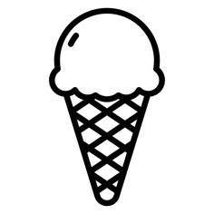 an ice cream cone on a white background