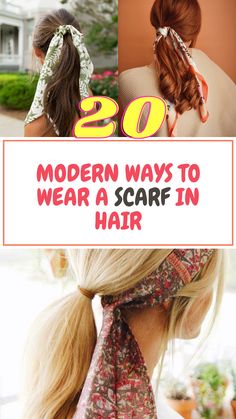 Scarf Tied In Hair, Using A Scarf In Your Hair, Silk Hair Tie Scarf, How Wrap Hair With Scarf, Ways To Style Hair Scarf, High Pony With Scarf, Hair Tie With Scarf, Tying A Scarf In Your Hair, Scarf Hacks For Hair