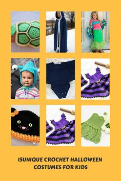 Unique Crochet Halloween Costumes for Kids Halloween Crochet Patterns, Kids Crochet, Costume Patterns