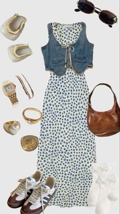 Summer Dress Looks, Spring Outfits Petite Curvy, Summer 2034 Outfits, Trendy Eclectic Outfits, Different Color Jeans Outfit, Spring Vibes Outfit, Outfits For The Vatican, Mexico In December Outfits, Uk Vacation Outfits