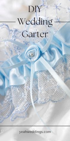 DIY Wedding Garter Wedding Garters Ideas, Diy Bridal Garter, Diy Wedding Garter How To Make, Bride Garter Diy, How To Sew A Garter Diy Wedding, Wedding Garder, Blue Garter Wedding