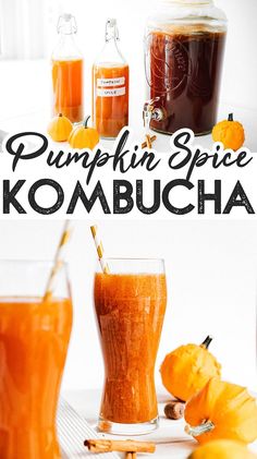 pumpkin spice kombucha is an easy and delicious drink to make at home