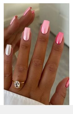 Elegant Nail, French Tip Nail Designs, Pink Ombre Nails, Pink Gel, Her Nails, Pink Nail, Dipped Nails, Classy Nails, Fancy Nails