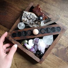 Moon Phase Box II - NEW | Stone & Violet Moon House, Witch Craft, Moon Moon, Crystal Box, Sweet Box, Meditation Space, Witch Aesthetic, Beautiful Moon