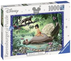 Ravensburger Disney Collector's Edition Jungle Book 1000pc Jigsaw Puzzle  #thejunglebook #disney #giftideas #disneygiftideas Disney Jungle Book, Disney Puzzles, Classic Disney Movies, Free Puzzles, Ravensburger Puzzle, Disney Memories, Disney Collector