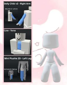 the instructions for how to tie a mini plushie in different poses and positions, including an arm