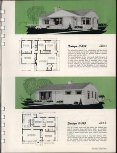 an old house with three different floor plans