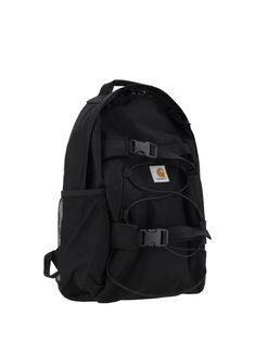 Kickflip backpack by carhartt wip, water-repellent pattern, top closure with double-slider zipper, two mesh pockets on side panels, padded shoulder straps, padded and rigid back, elastic straps on front, contrasting embroidered iconic brand monogram patch on front. Composition: 100% % Polyester Carhartt Backpack, Y2k Backpack, Brand Monogram, High Heel Rain Boots, Shoe Boot Sandals, American Brand, Backpack Tote Bag, Carhartt Mens, Carhartt Wip