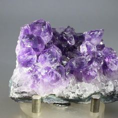 Combining natural beauty and positive crystal energy, this Super Grade quality Amethyst Display Specimen would make an unusual and distinctive gift for a loved one or a special addition to any crystal collection. With lustrous crystal points of the deepest purple, this top-grade Uruguayan amethyst piece sparkles beautifully as the light is reflected from its crystal faces. Whether for home or work, amethyst is a wonderful crystal for display and adds a stylish touch to any interior decor. Amethy Crystal Healer, Crystal Energy, Amethyst Cluster, Energy Crystals, Crystal Collection, Crystal Points, Deep Purple, Interior Decor, Violet