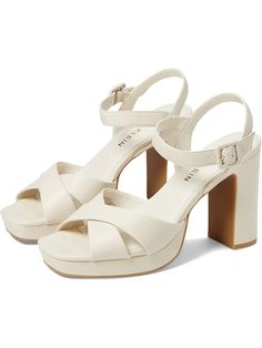 Women's Calvin Klein Tegin | Zappos.com Spring Ankle Strap Heels With Crisscross Straps, Spring Heels With Crisscross Ankle Straps, Elegant Summer Heels With Crisscross Straps, High Heels With Crisscross Straps For Spring, Summer Formal Heels With Crisscross Straps, Chic Sandals With Crisscross Ankle Straps, Modern Strappy Heels With 4-inch Heel, Spring Heels With Crisscross Straps In Synthetic, Elegant High Heels With Crisscross Straps