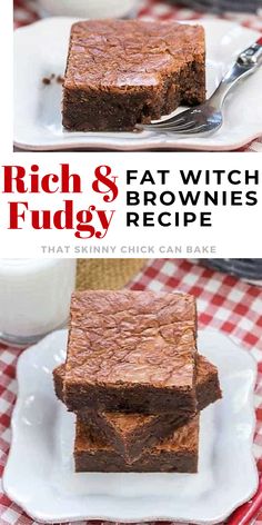 Fat Witch Brownies - A devilishly delicious fudgy brownie that's a copycat version from New York City's famous Fat Witch Bakery.