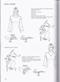 an open book with instructions on how to make a top and skirt for the body