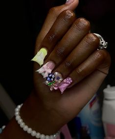 Exotic Nail Designs, Acrylic Toe Nails, Casual Nails