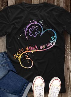 Sped Shirt Ideas, Scrub Life, Vinyl Shirts, Teacher Outfits, Awareness Shirt, School Shirts, Vinyl Designs, Personalized T Shirts, Teacher Shirts