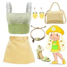 Lemon Inspired Outfits, Ocd Memes, Princess Inspired Outfits, Fasion Outfits, Orange Outfit, Tv Show Outfits