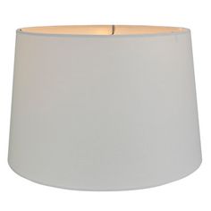 a white lamp shade on a white background