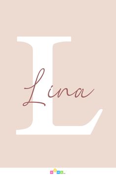 Beliebte & schöne Mädchennamen: Lina Name Illustration, Sweet Baby Names, Abstract Watercolor Art, Name Wallpaper, Cute Names, Baby Album, Cute Quotes For Friends, Instagram Bio, Islam Facts