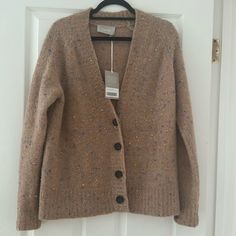 Brand New With Tags, Brown Knit Cardigan Brown Knit Cardigan, Textured Cardigan, Knitting Women Cardigan, Brown Cardigan, Merino Wool Cardigan, Button Down Cardigan, Cardigan Crop, Zip Cardigan, Chunky Cardigan