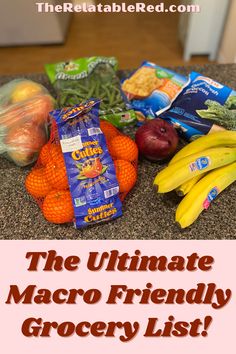 the ultimate macro friendly grocery list