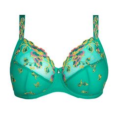 Full-cup bra PRIMADONNA Lenca Elegant Full Cup Summer Bra, Elegant Green Bra With Padded Cups, Elegant Green Underwire Bra, Green Lace Bra With Padded Cups, Feminine Full Cup Lace Bra, Elegant Full Cup Bra With Built-in Bra, Green Fitted Lace Bra, Lingerie Drawer, Full Cup Bra