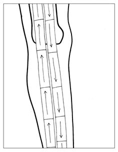 a drawing of a road with arrows pointing in different directions