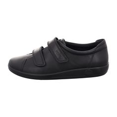 Discover the perfect blend of style and comfort with the Ecco Soft 2.0 Women's Black Leather Sneakers. Crafted from high-quality leather, these sneakers offer unbeatable comfort and durability. The sleek black design makes them versatile for any outfit, making them ideal for young adults who need stylish yet practical footwear for every day. Benefit from the lightweight feel and supportive cushioning that makes walking or standing a pleasant experience, all day long. Black Leather Slip-on Walking Shoes, Black Low-top Leather Shoes With Cushioned Footbed, Black Cushioned Low-top Leather Shoes, Modern Leather Walking Shoes Slip-resistant, Black Leather Walking Shoes With Leather Footbed, Black Leather Low-top Shoes With Cushioned Footbed, Modern Slip-resistant Leather Walking Shoes, Modern Leather Slip-resistant Walking Shoes, Comfortable Black Leather Walking Shoes