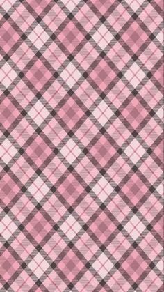 a pink and black plaid pattern with white stripes