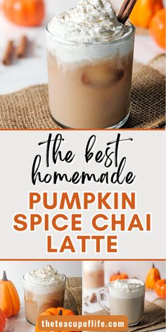 the best homemade pumpkin spice chai latte