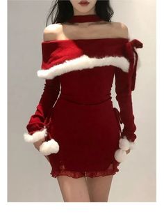 Tavimart Y2K Winter Christmas Party Dress Women Sexy Slash Neck Off Shoulder Faux Fur Patchwork Female Wrap Hip Slim Knitted Dresses New S:Length:76cm,Sleeve:55cm,Bust:78cm,Waist:60cm,Hip:84cm M:Length:77cm,Sleeve:56cm,Bust:82cm,Waist:64cm,Hip:88cm L:Length:78cm,Sleeve:57cm,Bust:86cm,Waist:68cm,Hip:92cm Note: 1. Please follow the size chart to select the size and do not select directly to your habits. 2. The size may have 1-3 cm differs due to manual measurement. 3. As we all know, the different Christmas Dress Women Parties, Winter Christmas Party, Party Dress Women, Y2k Winter, Knitted Dresses, Dress Women Elegant, Winter Party Dress, Off Shoulder Fashion, Christmas Party Dress