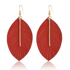 PRICES MAY VARY. 🍃【Lightweight】-a lightweight leather earrings,They are so light that you don’t even know you have them on,swing and dangle well,comfortable to wear,they don’t get tangled in your hair. 🍃【Great Quality】-Our feather leather earrings are made of real leather suede not faux leather,won't have a heavy smell,Nickle free ear hook,Hypoallergenic earrings for women. 🍃【Gorgeous Color】-The color of leather leaf earrings are as shown,so many colors to choose from,yellow, dark brown, blac Layered Fringe, Brown Earrings, Leather Leaf, Earrings Bohemian, Metal Bar, Hypoallergenic Earrings, Leather Fringe, Ear Hook, Drop Earring