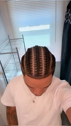 3 Cornrow Braids Men, Basic Cornrows For Men, 8 Braids Men, Canerows Hairstyles Men, 2 Row Cornrows Braids, Tapered Cornrows, 5 Stitch Braids Men