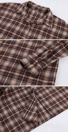 This women's loose plaid shirt offers a stylish and comfortable option for everyday wear. Made from high-quality materials, this shirt provides a loose fit for effortless movement. With its classic plaid pattern, it is perfect for adding a touch of style to any outfit. Gender: Female Season: Spring, Autumn Style: Casual Type: shirt Collar type: Lapel Fit Type: Relaxed Stretch: None Thickness: Regular Material: 80% polyester, 20% cotton Size Length Bust Shoulder Sleeve S 76cm 124cm 59cm 50cm M 77 Shirt Collar Types, Autumn Style, Shirt Sale, Shirt Collar, Plaid Pattern, Types Of Collars, Shoulder Sleeve, Plaid Shirt, Season Spring