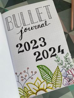 Dairy 2024 Design, Dream In Reality Valentine, 2024 Writing Design, 2024 Front Page Journal, 2024 Drawing Ideas, Premiere Page Bullet Journal, Bulett Journal Page Ideas 2024, Front Page Of Journal, Bullet Journal Front Page Ideas