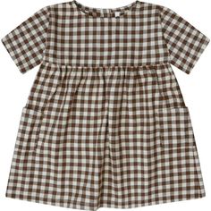 This dreamy mid-sleeved one-piece is made of the softest flannel. With sweet pockets in the front and a flattering floaty shape, your little girl will be ready for playdates, walks in the park and everything in between. Wear it with a pair of leggings or tights on cooler days! | Organic Zoo | Gingham Gather Dress, (Brown, Size 2-3Y) | Maisonette collects the best children’s products from around the world (unlike Zulily, Etsy, The Tot, Farfetch Kids, Childrensalon, Crate and Kids, Kohls, Wayfair, Gather Dress, Gathered Dress, Swimming Bathing Suits, Bathing Suit Top, Girl Clothing, Toddler Dress, Soft Flannel, Baby Clothing, Girls Shopping